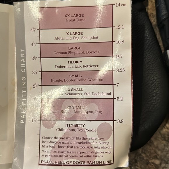 XXL Dog paw Muttluks -4 piece set - Picture 4 of 4